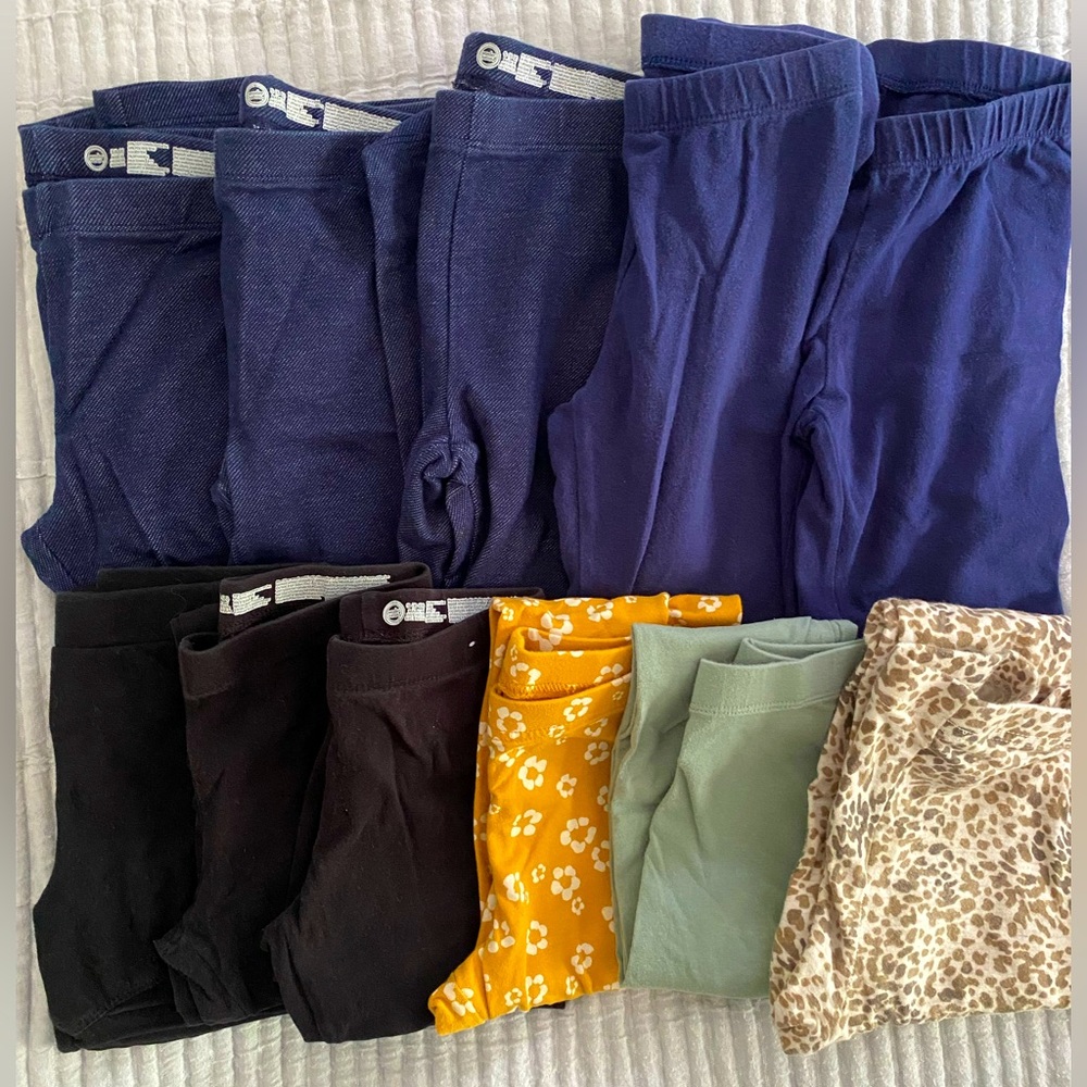 Girls size 6 leggings lot